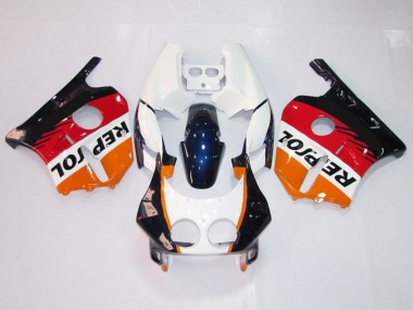 1990-1998 White Repsol Honda CBR250RR Fairings Canada