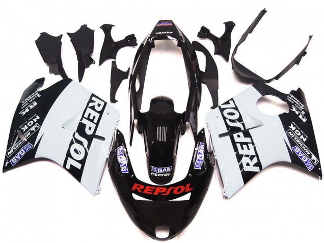 1996-2007 White Repsol Gloss Honda CBR1100XX Fairings Canada