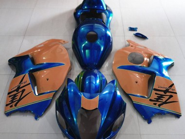 1997-2007 Gloss Blue and Desert Tan Suzuki GSXR 1300 Fairings Canada