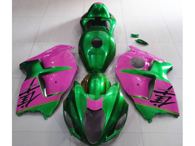 1997-2007 Gloss Green and Pink Suzuki GSXR 1300 Fairings Canada