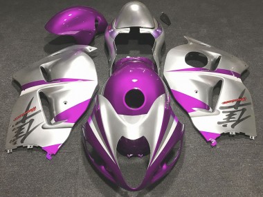 1997-2007 Gloss Pink and Silver Suzuki GSXR 1300 Fairings Canada