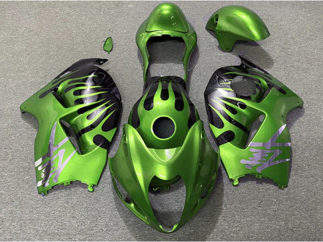 1997-2007 Green and Black Suzuki GSXR 1300 Fairings Canada