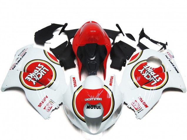 1997-2007 Red Lucky Strike Style Suzuki GSXR 1300 Fairings Canada