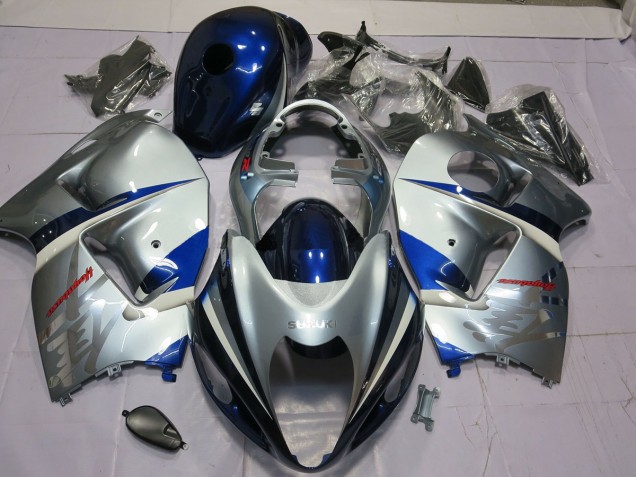 1997-2007 Silver and Blue Suzuki GSXR 1300 Fairings Canada 1997-2007 Silver and Blue Suzuki GSXR 1300 Fairings Canada