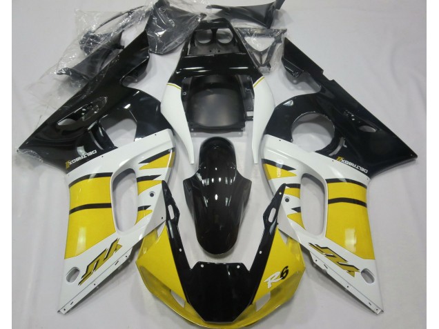 1998-2002 Gloss Yellow and Black Yamaha R6 Fairings Canada