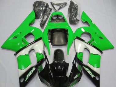 1998-2002 Green White and Black Yamaha R6 Fairings Canada