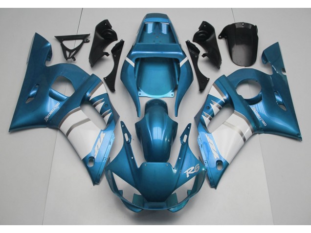1998-2002 Light Blue & White Yamaha R6 Fairings Canada