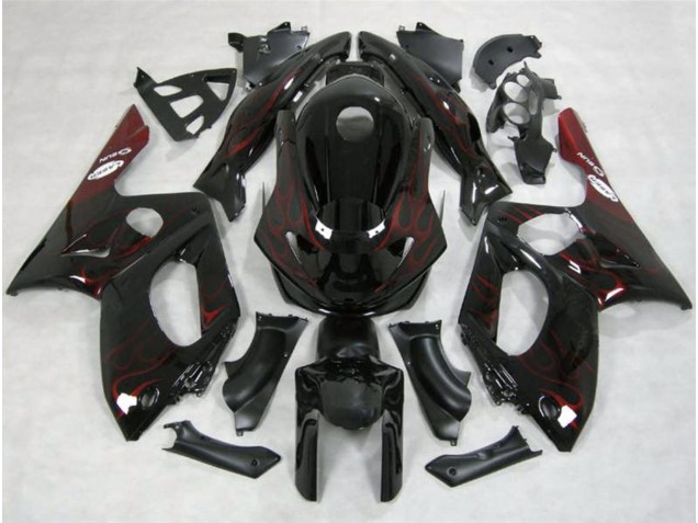 1998-2007 Red Flame Yamaha YZF600 Fairings Canada 1998-2007 Red Flame Yamaha YZF600 Fairings Canada