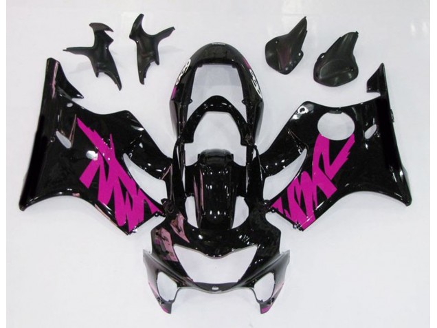 1999-2000 Gloss Black & Pink Honda CBR600 F4 Fairings Canada 1999-2000 Gloss Black & Pink Honda CBR600 F4 Fairings Canada