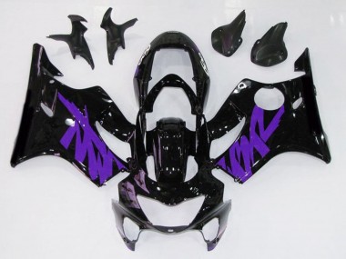 1999-2000 Gloss Black & Purple Honda CBR600 F4 Fairings Canada