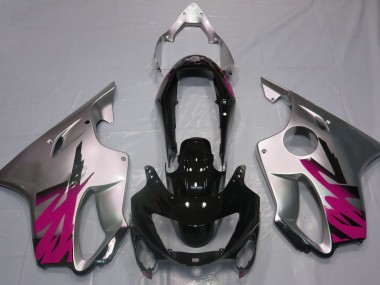 1999-2000 Gloss Silver & Pink Honda CBR600 F4 Fairings Canada