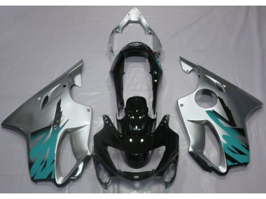 1999-2000 Gloss Silver & Teal Honda CBR600 F4 Fairings Canada