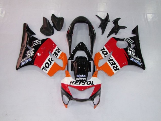 1999-2000 Repsol Red Orange and Black Honda CBR600 F4 Fairings Canada 1999-2000 Repsol Red Orange and Black Honda CBR600 F4 Fairings Canada