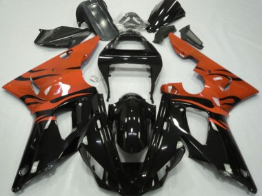 2000-2001 Black Flame & Orange Yamaha R1 Fairings Canada