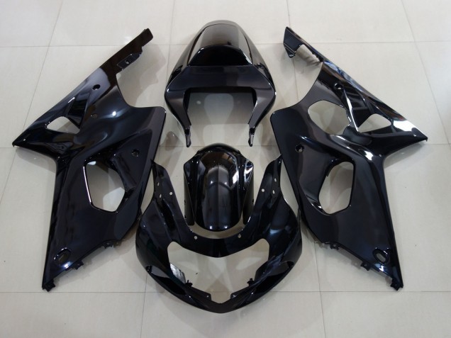 2000-2002 Gloss Black with Logo Suzuki GSXR 1000 Fairings Canada 2000-2002 Gloss Black with Logo Suzuki GSXR 1000 Fairings Canada