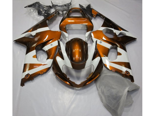 2000-2002 Gloss Orange & White Suzuki GSXR 1000 Fairings Canada 2000-2002 Gloss Orange & White Suzuki GSXR 1000 Fairings Canada