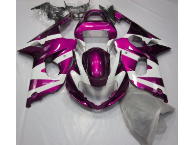 2000-2002 Gloss Pink & White Suzuki GSXR 1000 Fairings Canada