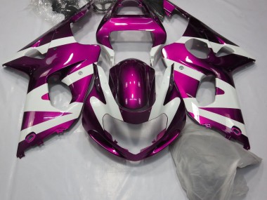 2000-2002 Gloss Pink & White Suzuki GSXR 1000 Fairings Canada