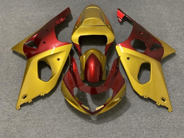 2000-2002 Gold and Red Suzuki GSXR 1000 Fairings Canada