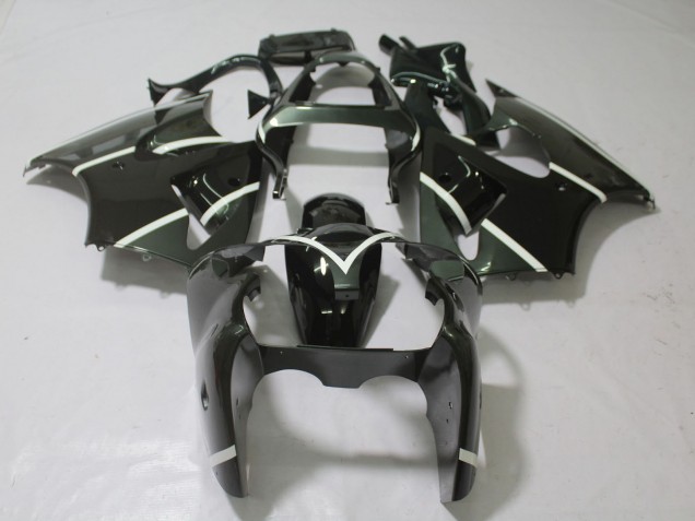 2000-2002 Metallic Grey & Black Kawasaki ZX6R Fairings Canada 2000-2002 Metallic Grey & Black Kawasaki ZX6R Fairings Canada