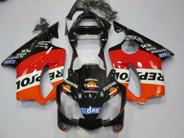 2001-2003 Black Repsol Honda CBR600 F4i Fairings Canada 2001-2003 Black Repsol Honda CBR600 F4i Fairings Canada