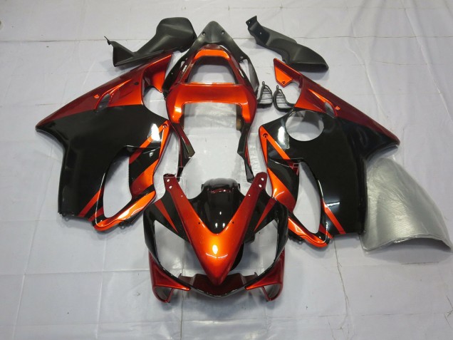 2001-2003 Deep Orange and Black Honda CBR600 F4i Fairings Canada
