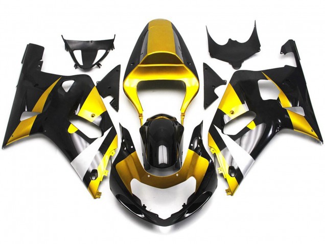 2001-2003 Gold and Black Gloss Style Suzuki GSXR 600-750 Fairings Canada