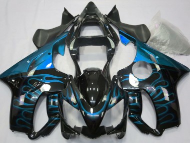 2001-2003 Light Blue Flame Honda CBR600 F4i Fairings Canada