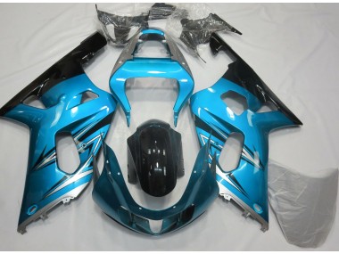 2001-2003 Light Blue and Silver Suzuki GSXR 600-750 Fairings Canada