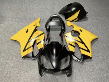 2001-2003 Matte Black and Yellow Honda CBR600 F4i Fairings Canada