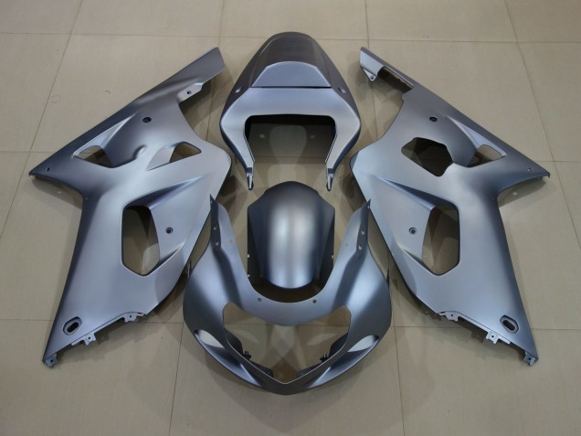 2001-2003 Matte Silver White Logos Suzuki GSXR 600-750 Fairings Canada