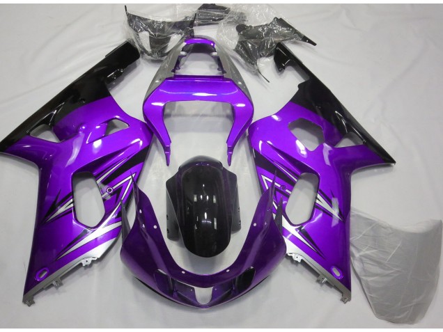 2001-2003 Purple and Silver Suzuki GSXR 600-750 Fairings Canada