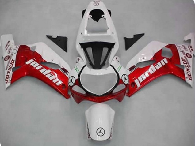 2001-2003 Red Jordan Suzuki GSXR 600-750 Fairings Canada