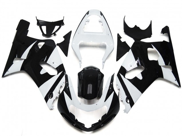 2001-2003 White and Black Style OEM Suzuki GSXR 600-750 Fairings Canada 2001-2003 White and Black Style OEM Suzuki GSXR 600-750 Fairings Canada