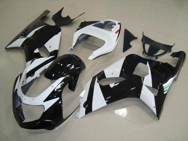 2001-2003 White and Black Suzuki GSXR 600-750 Fairings Canada 2001-2003 White and Black Suzuki GSXR 600-750 Fairings Canada