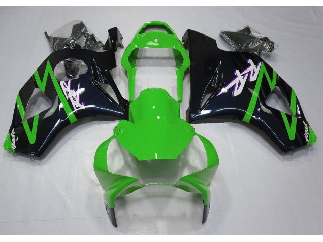 2002-2003 Gloss Black and Green Honda CBR954 Fairings Canada 2002-2003 Gloss Black and Green Honda CBR954 Fairings Canada