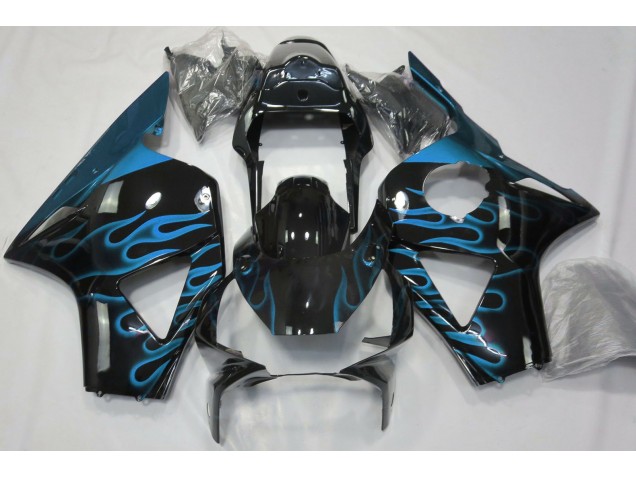 2002-2003 Light Blue Flame Honda CBR954 Fairings Canada 2002-2003 Light Blue Flame Honda CBR954 Fairings Canada