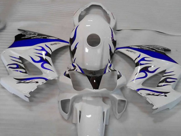 2002-2012 White Blue Flame Honda VFR800 Fairings Canada 2002-2012 White Blue Flame Honda VFR800 Fairings Canada
