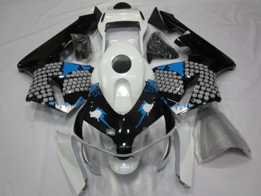 2003-2004 Blue White and Black Splatter Honda CBR600RR Fairings Canada