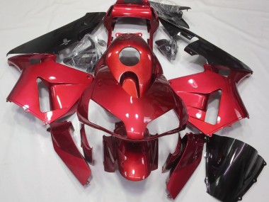 2003-2004 Candy Red Plain Honda CBR600RR Fairings Canada