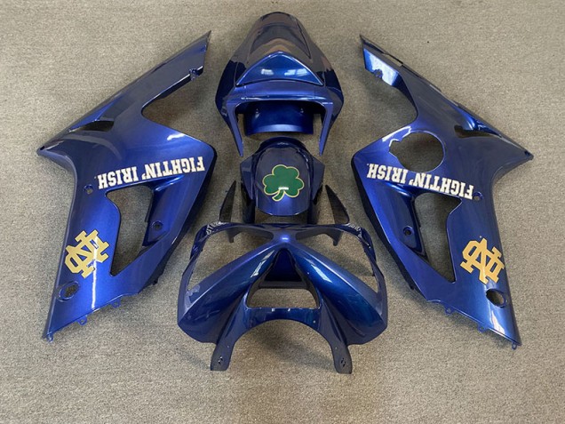 2003-2004 Deep Blue Kawasaki ZX6R Fairings Canada 2003-2004 Deep Blue Kawasaki ZX6R Fairings Canada