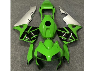 2003-2004 Gloss Green & Matte Silver Honda CBR600RR Fairings Canada