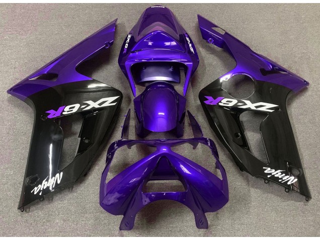 2003-2004 Gloss Purple and Black Kawasaki ZX6R Fairings Canada 2003-2004 Gloss Purple and Black Kawasaki ZX6R Fairings Canada