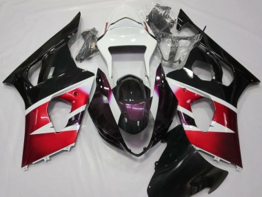 2003-2004 Gloss Red and White Suzuki GSXR 1000 Fairings Canada