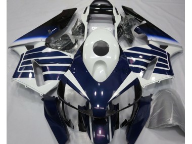 2003-2004 Gloss White & Blue Fade Honda CBR600RR Fairings Canada
