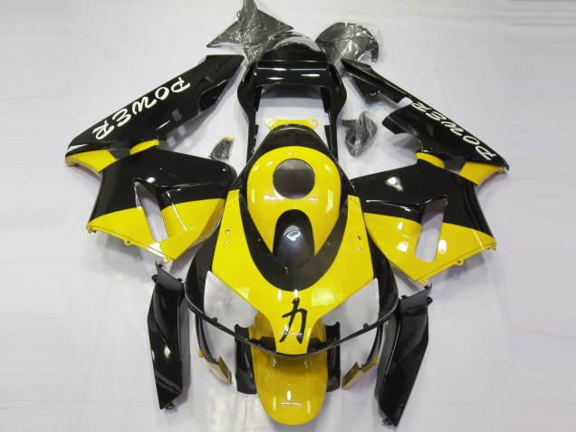 2003-2004 Gloss Yellow Power Honda CBR600RR Fairings Canada