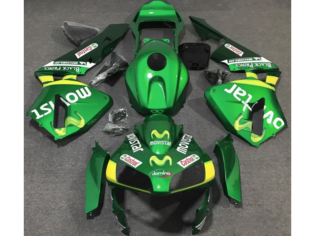 2003-2004 Green Movistar Honda CBR600RR Fairings Canada 2003-2004 Green Movistar Honda CBR600RR Fairings Canada