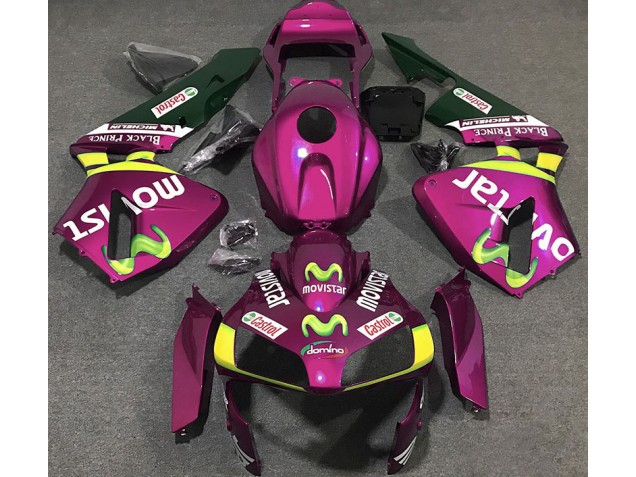 2003-2004 Hot Pink Movistar Honda CBR600RR Fairings Canada 2003-2004 Hot Pink Movistar Honda CBR600RR Fairings Canada