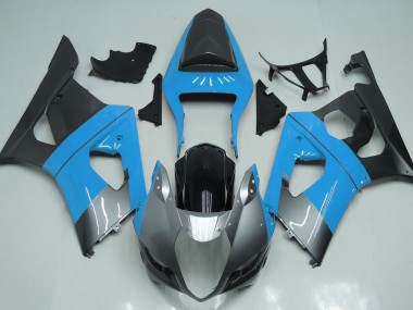 2003-2004 Light Blue Silver and Black Suzuki GSXR 1000 Fairings Canada