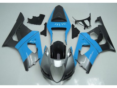 2003-2004 Light Blue Silver and Black Suzuki GSXR 1000 Fairings Canada